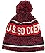 Icon Sports U.S. Soccer USMNT Soccer Beanie Men Size - Red Color - Logo with White Word