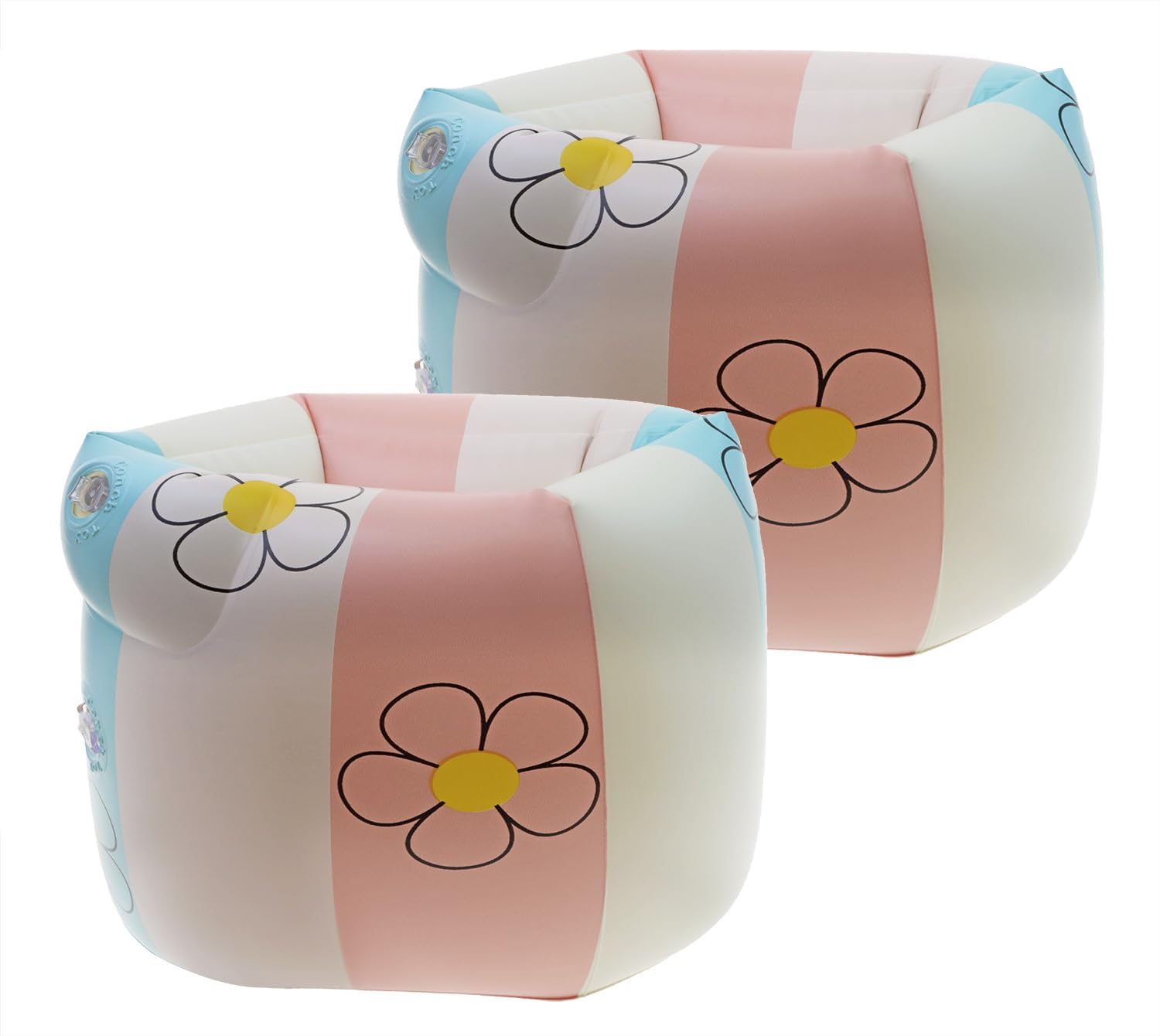 Swimming Arm Floats 2Pcs PVC Inflatable Arm Sleeves Blow Up Pool Water Floating Rings for Adults Water Sports Training Summer Beach Party