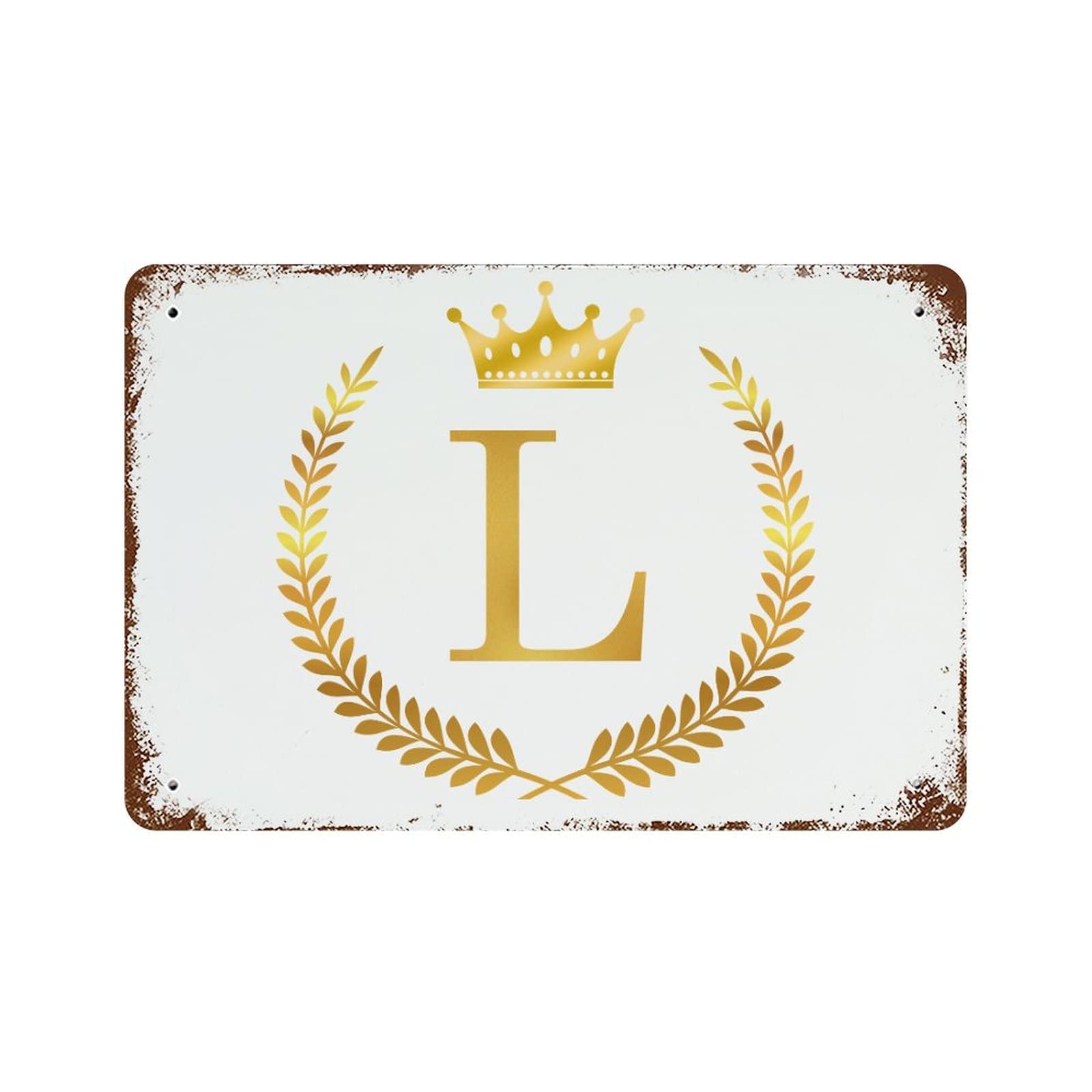 Lettre alphabet L dorée, le cadeau romantique idéal pour un intérieur vintage