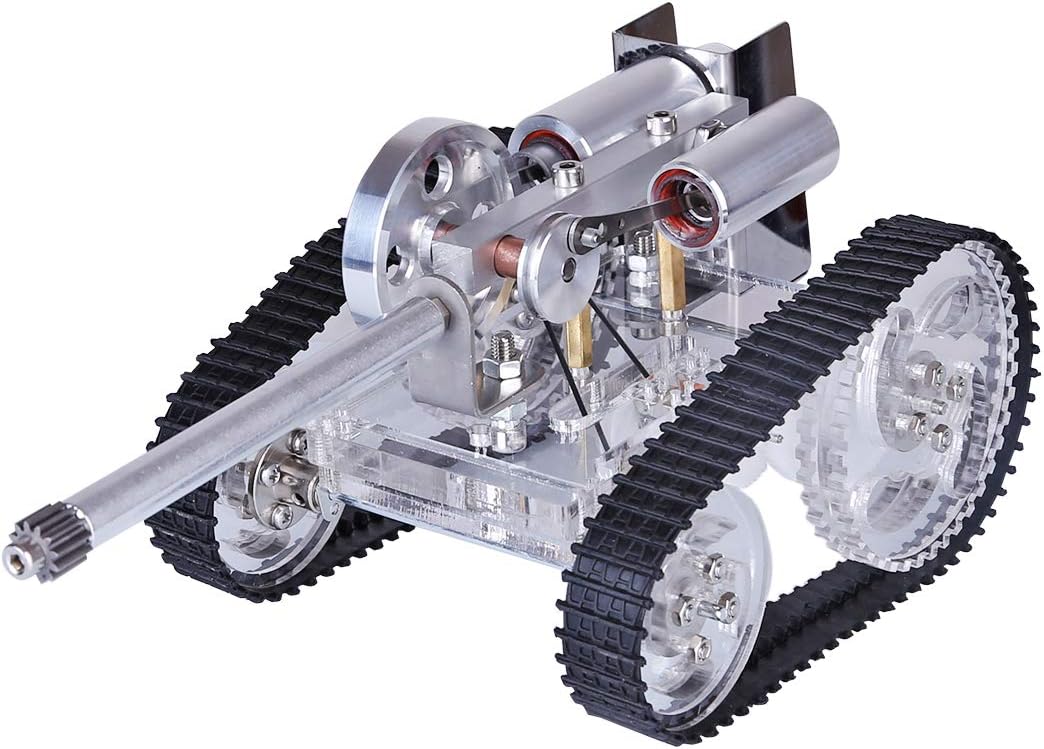 External Combustion Engine Model, Tank Type Metal Stirling Engine Motor Model, Physics Science Experiment Kits for Adult and Teenagers