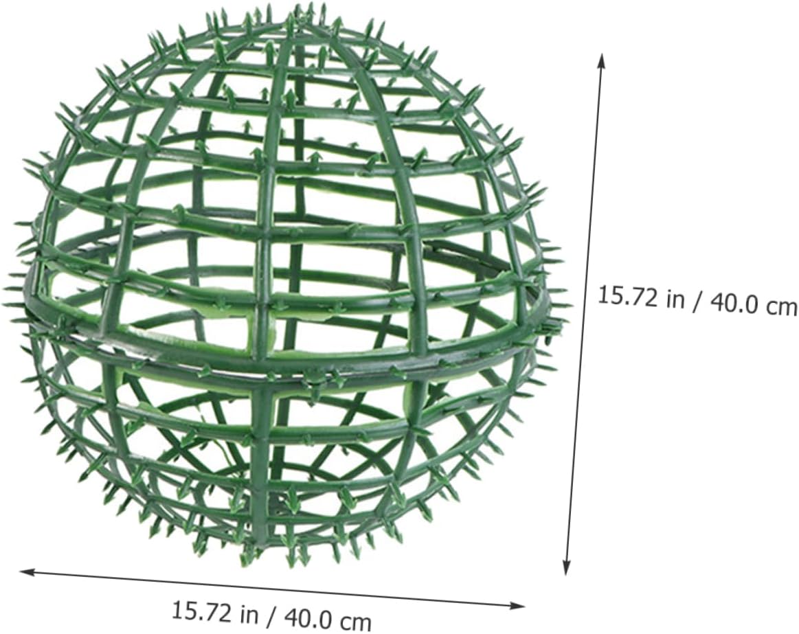 Topiary Ball Support Cage Plastic Plant Frame for Artificial Plants Faux Grass Ball Rack for Wedding Home Decor Easy Installation Reusable DIY Supplies