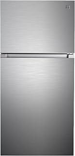 30 in. 18.1 cu. ft. Capacity Refrigerator/Freezer with Adjustable Glass Shelving, Humidity Control Crispers, Ice Maker, ENERGY STAR Certified, Fingerprint Resistant Stainless Steel