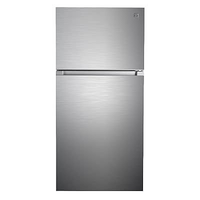 Kenmore 30 in. 18.1 cu. ft. Capacity Refrigerator/Freezer with Adjustable Glass Shelving, Humidity Control Crispers, Ice Maker, ENERGY STAR Certified, Fingerprint Resistant Stainless Steel