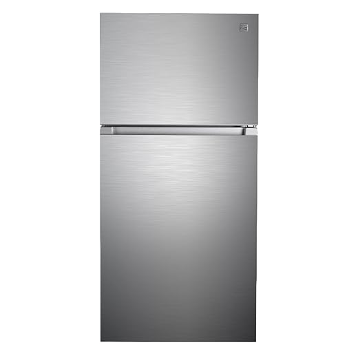 Kenmore 30 in. 18.1 cu. ft. Capacity Refrigerator/Freezer with Adjustable Glass Shelving, Humidity Control Crispers, Ice Maker, ENERGY STAR Certified, Fingerprint Resistant Stainless Steel