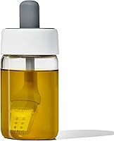 Vista 1 de OXO Good Grips Botella de aceite de vidrio y cepillo de silicona, 8 onzas