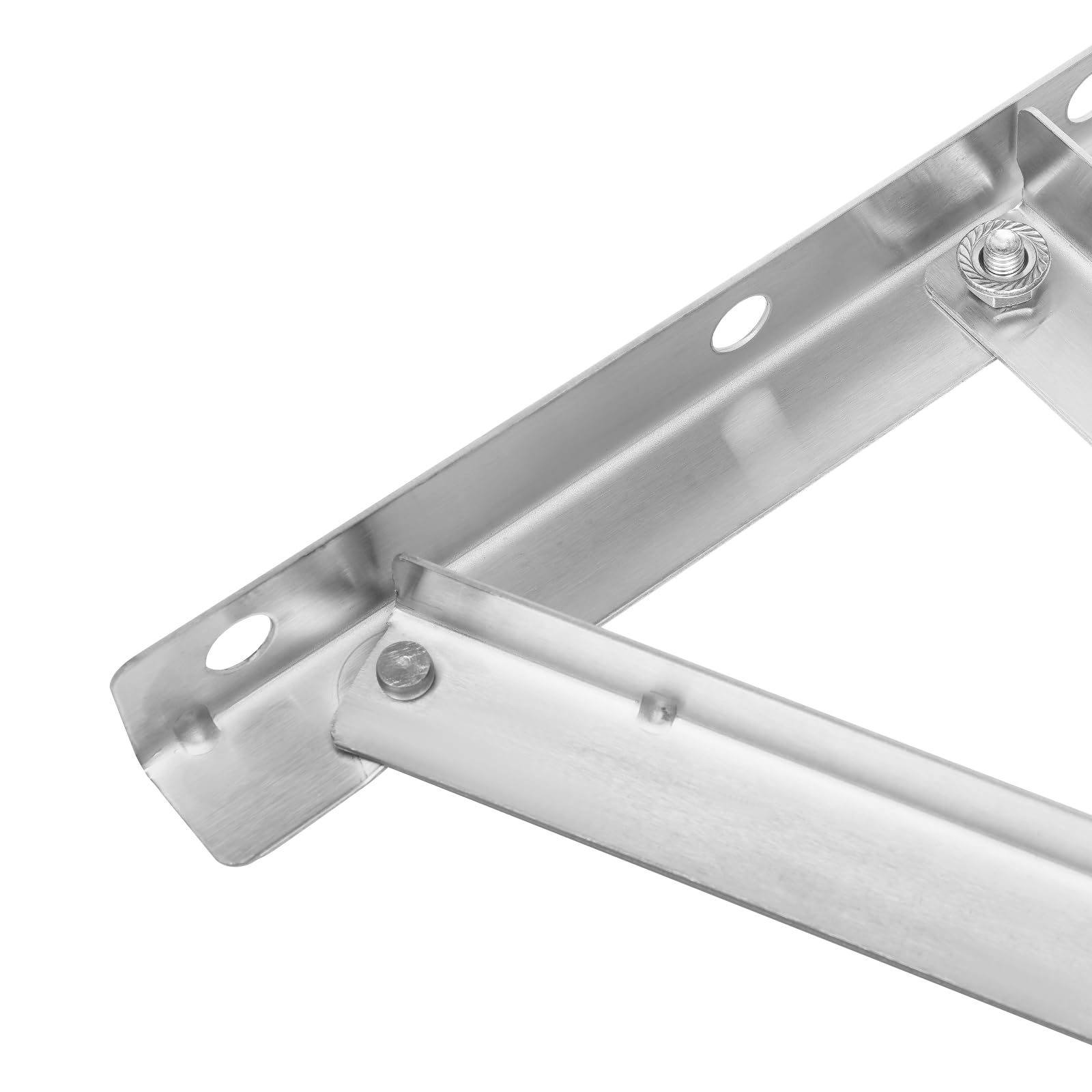 Soporte de pared para aire acondicionado, unidad exterior de hasta 200 kg, juego universal de dos brazos, soporte de pared de acero, soporte de pared para aire acondicionado, unidad exterior