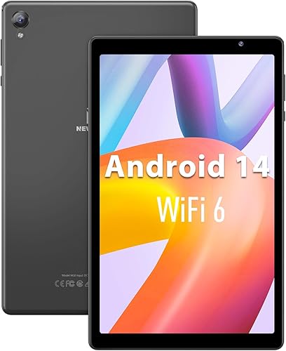 NEWISION Tablet Android de 10 pulgadas, 32 GB de almacenamiento, cuatro núcleos, pantalla HD IPS, cámara dual, WiFi, Bluetooth, tabletas con batería