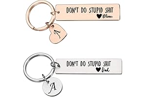 Don't Do Stupid Shit Keychain: A Parent's Precautionary Gift for Young Adults...