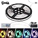 Litake LED Light Strip 16.4ft Waterproof 5050 LED Tape Light, 300 LEDs Color Changing RGB LED Ribbon Kit with Power Plug 44Keys Remote Control for Christmas Festival Party Home Garden Decoration
