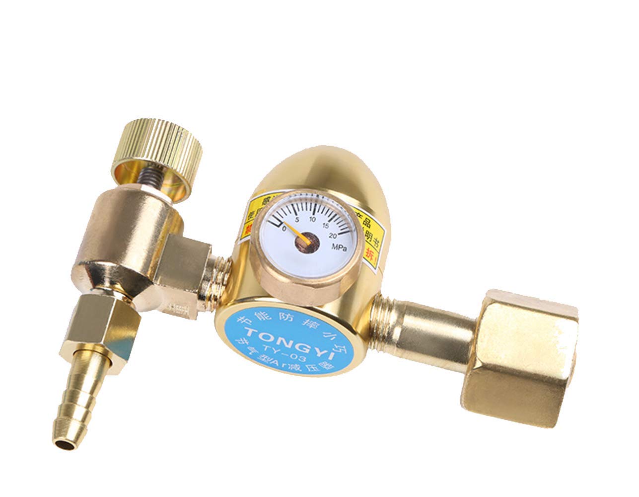 ZKS-KS Argon Gas Regulator Flow Meter Flowmeter Welding Regulator Gauge Pressure Reducer 25MPa