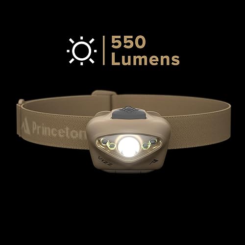 Miniatura 3 de Princeton Tec Vizz - Linterna frontal LED táctica (420 lúmenes, bronceado), talla única