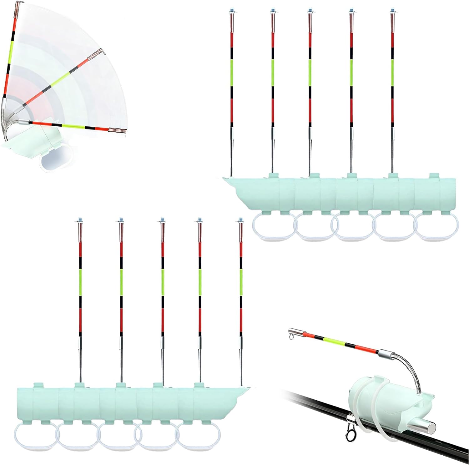 High Sensitivity Night Fishing Float Bite Alert for Rods, Smart LED Luminous Hook Alarm with LED Lights & Sound, Waterproof Sea Lake Gear for Fishing Rods for Sea Lake and Bank Use