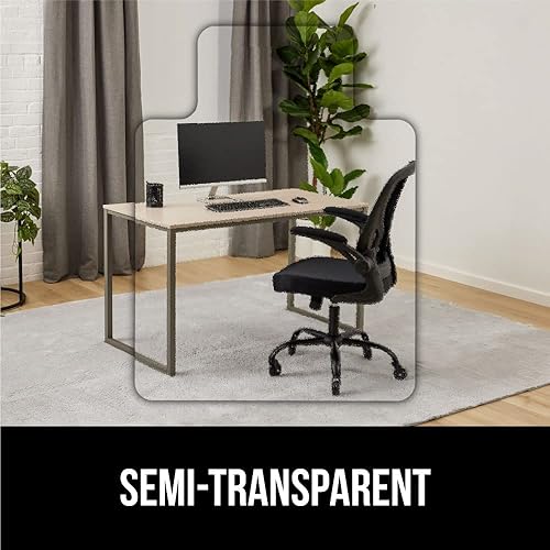 Miniatura 7 de GORILLA GRIP Tapete antideslizante para silla de oficina para suelos de alfombra, protector de suelo alfombrado suave debajo del escritorio, tapetes