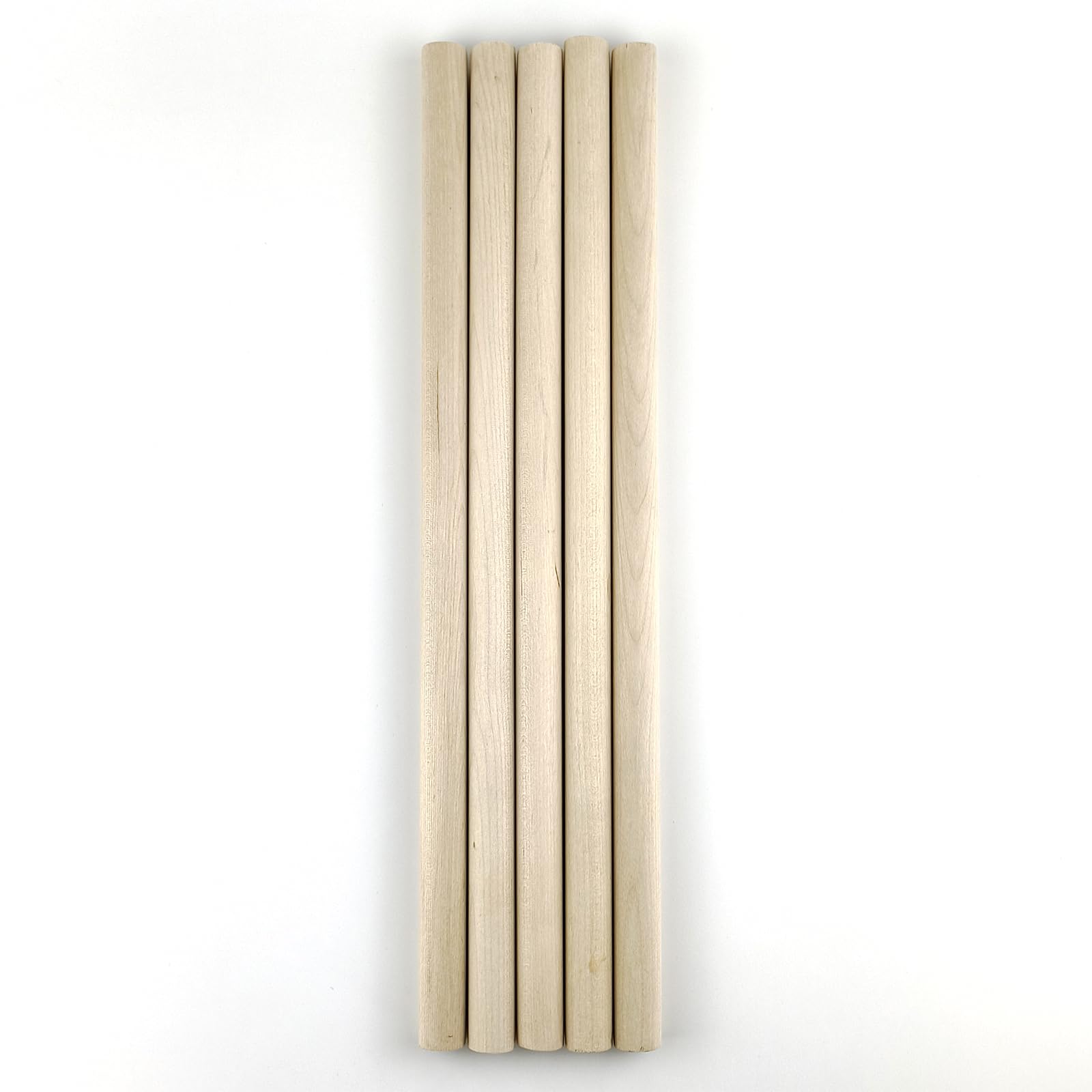 3/4 x 16 Inch, Hardwood Dowel Rods, Birch Wood Round Sticks for Arts Crafts and DIY Projects, 5 pcs