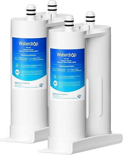 Waterdrop Repuesto para filtro de agua para refrigerador EWF01®, FC-300, FC300, EFF-6018A, 241988703, 2 filtros