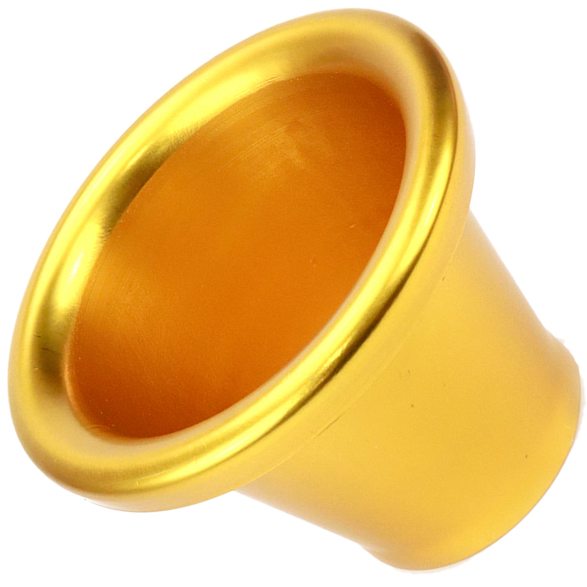 2-inch Bellmouth Type Aluminum Velocity Stack Adapter, Air Intake Horn Air Inlet Decorative Cover (Yellow)