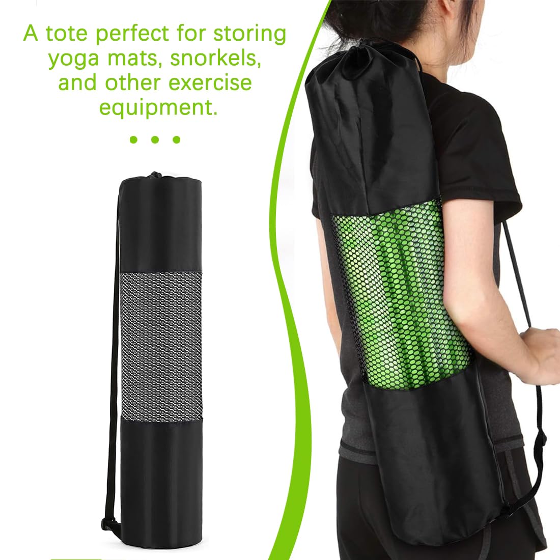 2 Borse Per Tappetino Yoga - Con Tracolla Regolabile | 23x130 Cm | Impermeabili E Leggere - Foto 12