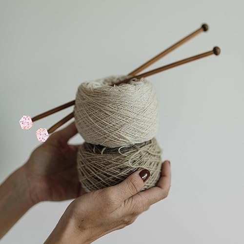 Miniatura 5 de SPANSEE 4 soportes hexagonales para agujas de tejer, tapas de extremo de aguja de tejer, tapones de puntada, protectores de punto de aguja de tejer,