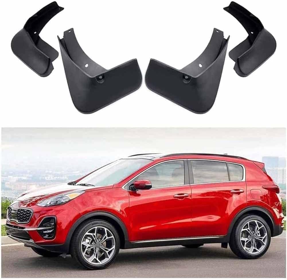 HGYNBCP Car Mud Flaps Splash Guards for KIA Sportage 2017-2021, Splash Guard Front Rear Mudguard with Fixing Screws.