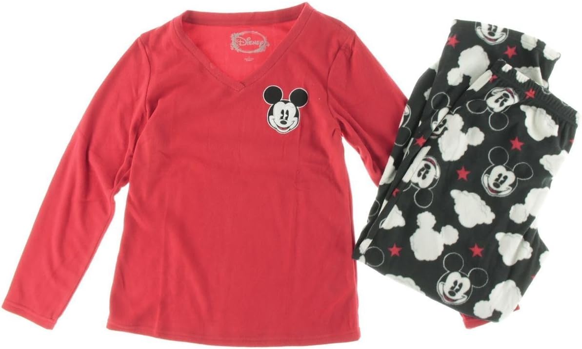 Disney Women's Minnie Mouse Microfleece Pajama Set