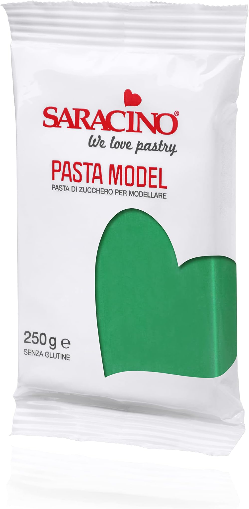 Saracino Sugar Paste Model Green Modelling Paste 250 g Gluten Free Made in Italy