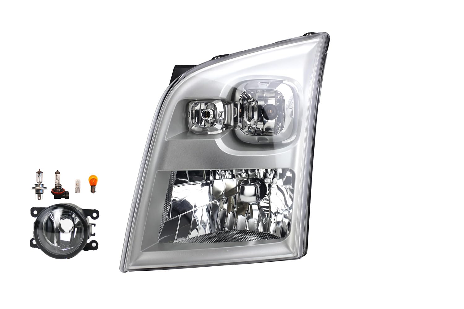 Johns, Faros delanteros halógenos aptos para Ford Transit 06 07/2006 – H4 izquierda conductor + faros antiniebla + bombilla