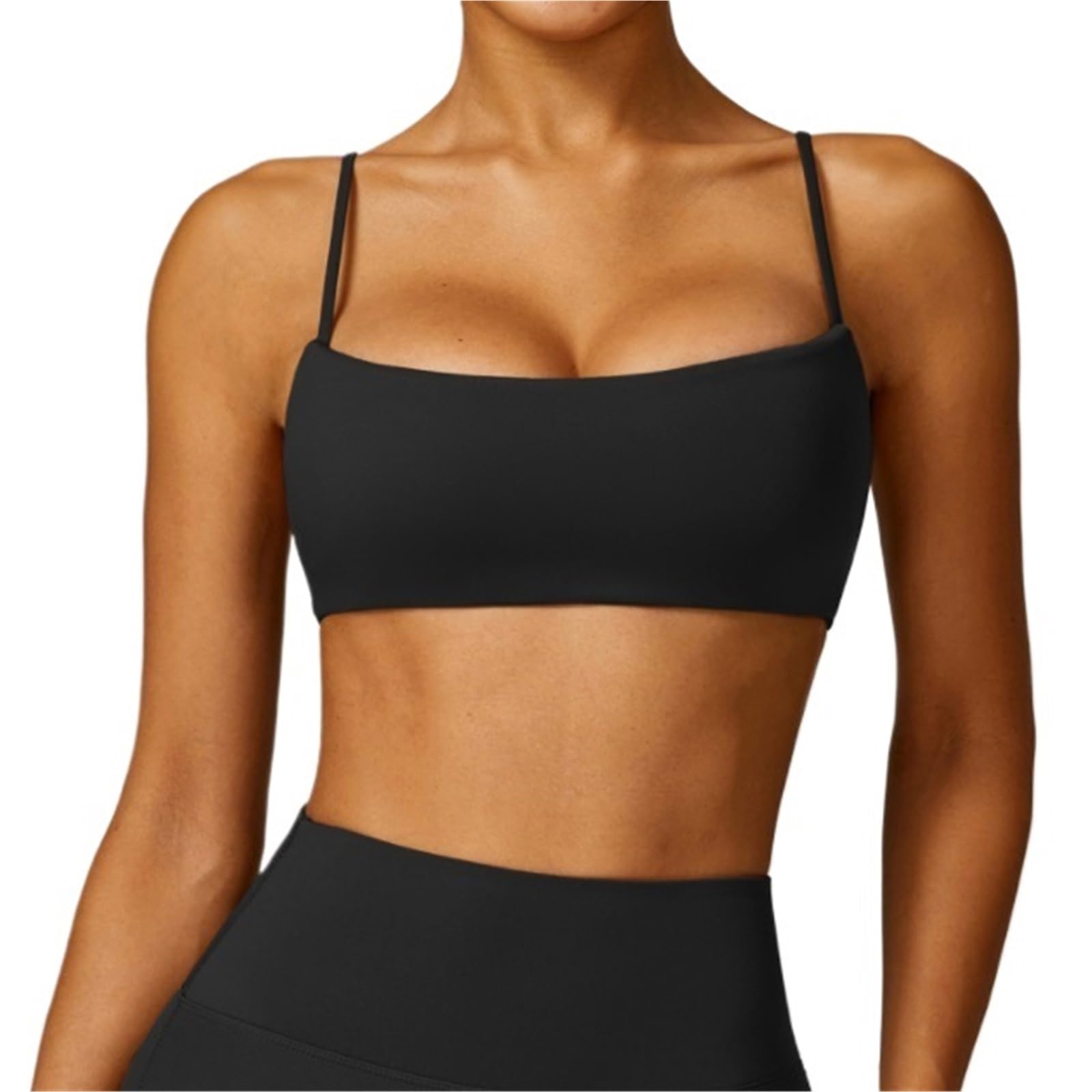 Reggiseni Donna Reggiseni Reggiseno Sportivo Da Donna Senza Spalline, Reggiseno Fitness Imbottito, Canotta Fitness Palestra Donna Reggiseni da Donna