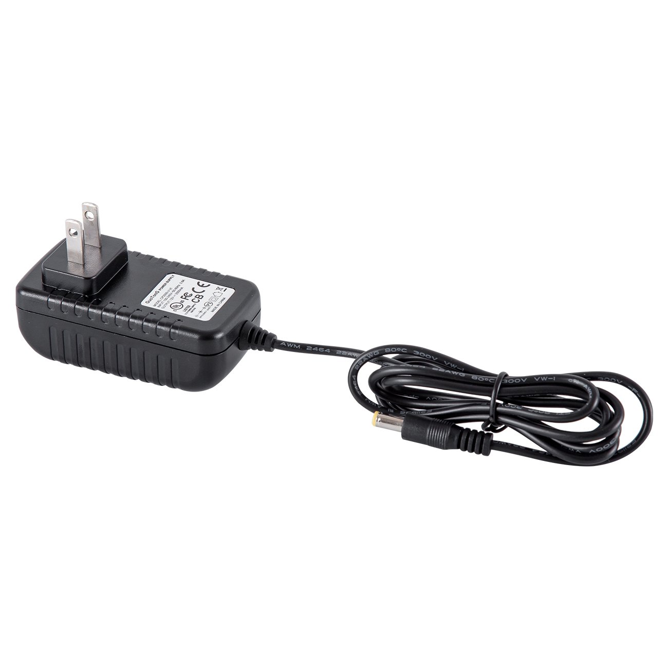 GuoTonG 12 Volt 1 Amp LED Strip Light Power Adapter, DC 12V Transformers,Power Supply for 2835/3528/5050 LED Light Strips, 12W Max, 12 Volt 1 Amp Power Adaptor, 2.1mm X 5.5mm US Plug