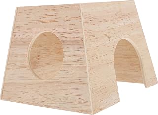 Sosoport Pet Hiding House for Small Pets Wooden Chicken Incubating Box for Chicken Breeding Cozy Nesting Home for Hamsters and Small Animals for Landscaping and Decor