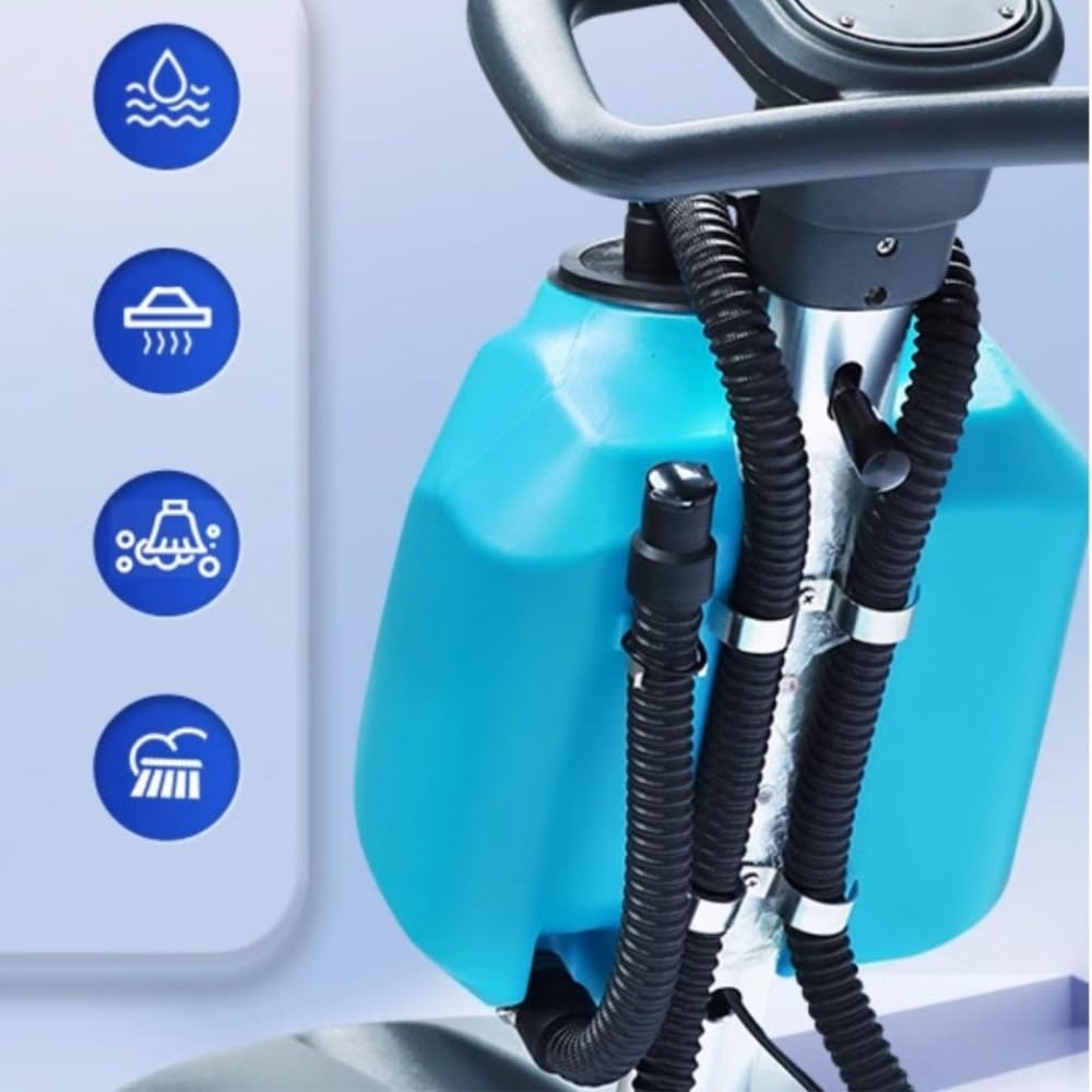 Handkehrmaschine für den Außenbereich Handgeschobener Kleiner Bodenschrubber, gewerbliche Industrieanlage, Einkaufszentrum, Restaurant, Staubsaugermopp Kehrmaschine
