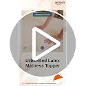 Image of UrbanBed Latex Mattress Topper King Size 78x72 | 2 Inch Thick | PinCore Holes for Air Flow | Mattress Topper for Back Pain | Soft & Bouncy Mattress Pad | UltraFresh Premium Cover | 5 Years Warranty