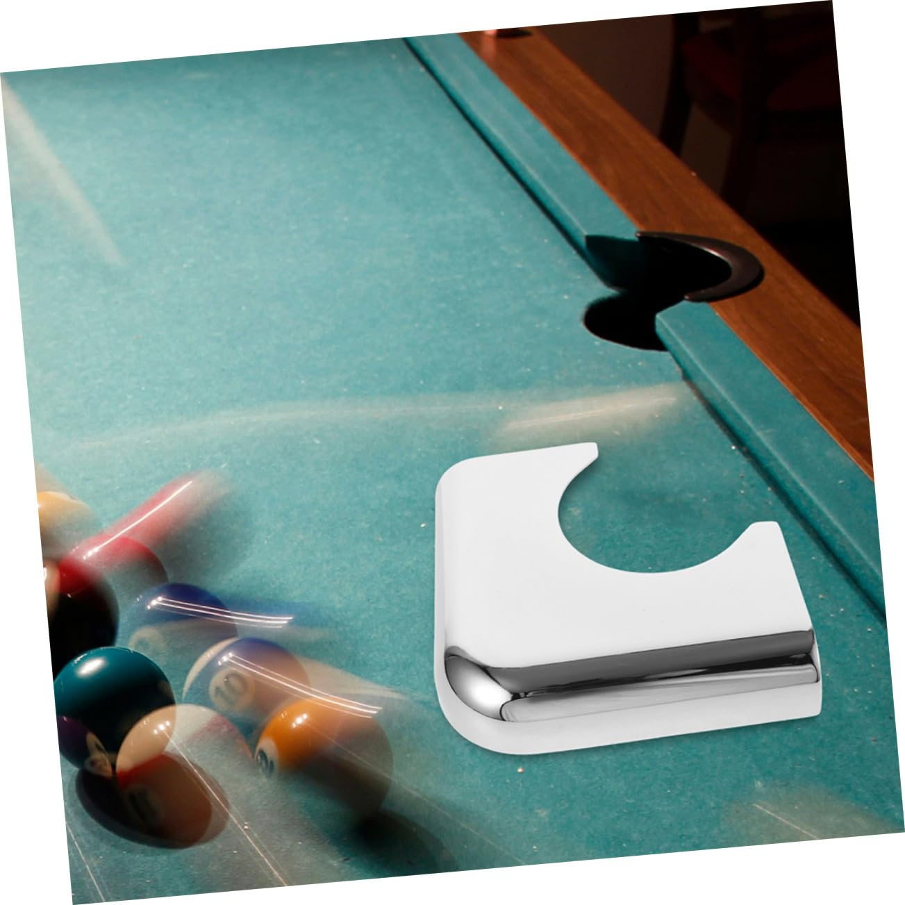 Alipis Protector de Esquinas Versatilidad y Protección para Mesa de Billar de Hierro en Color Plata, Paquete de 2 Unidades para Clubes y Entretenimiento en Casa