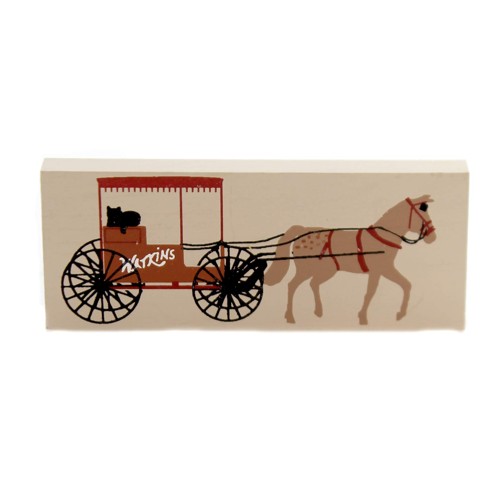 Cats Meow Village Watkins Wagon Wood Accessory Horse Buggy Retired - Inches - 166 -
