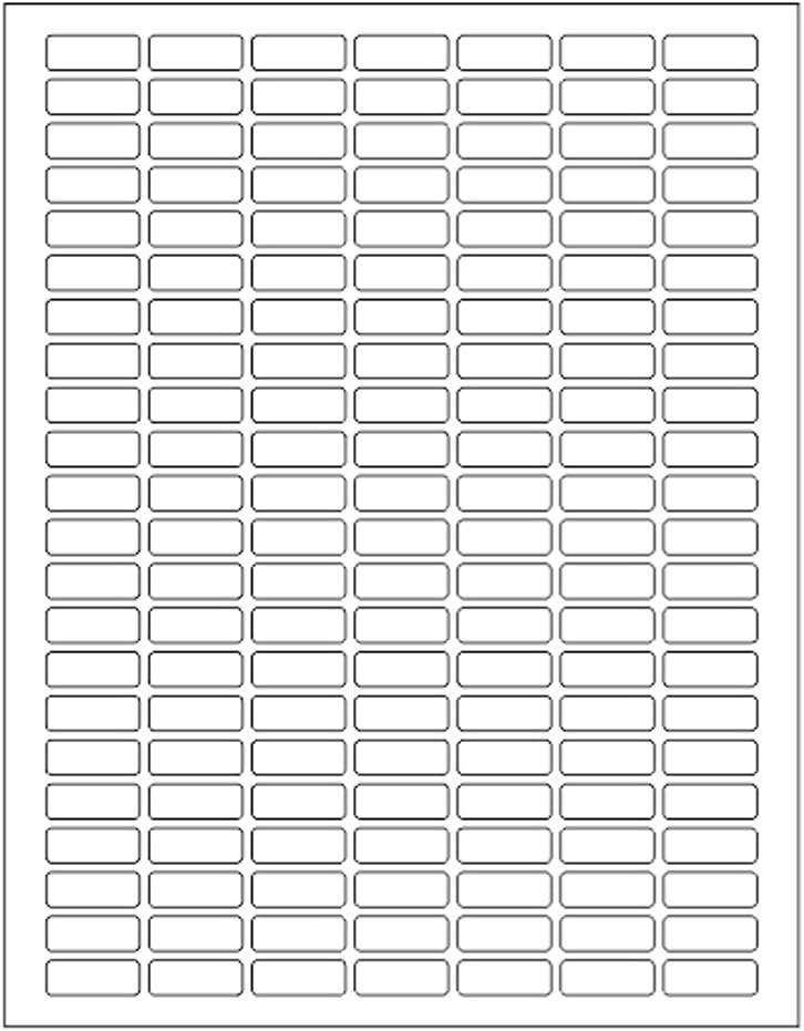 Rectangle Labels Clear Matte Finish 1" x 0.375" -824 Pack Includes Bonus Red Label Stickers - Clear Retail Package Seals by Royal Green