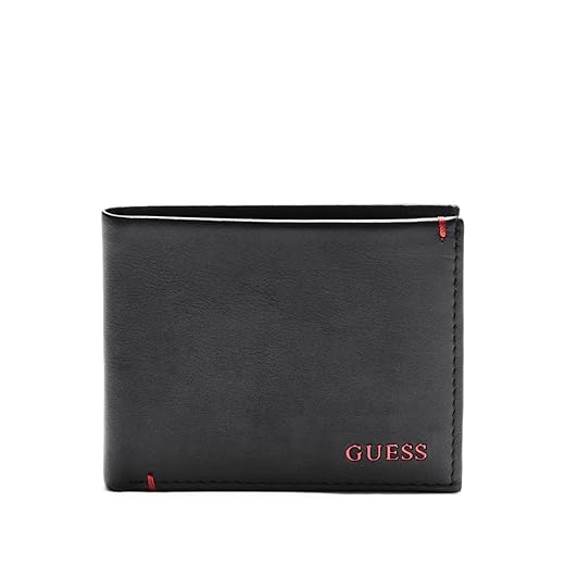 GUESS Carteira de couro masculina