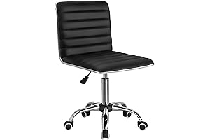 Furmax Computer Chair Armless with Ribbed