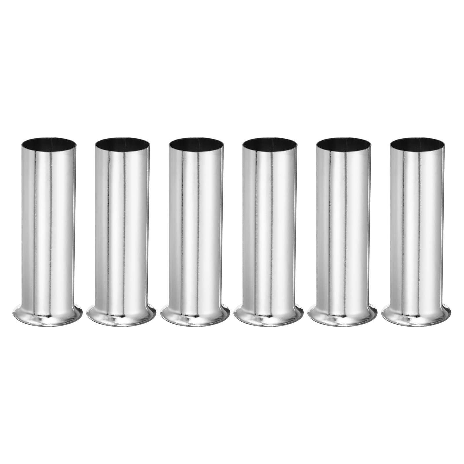 MECCANIXITY 3-Pack Candle Socket Covers – Metal Chandelier Cover Sleeves, 3.1″ Tall, 0.98″ Diameter, Black Iron Electroplated, For E14 Candelabra Bases