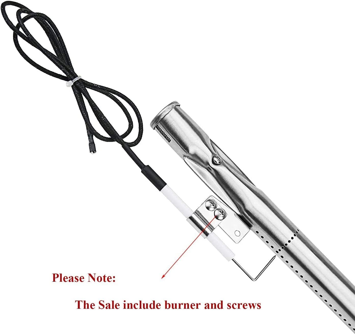 Adviace Grill Replacement Parts for Home Depot Nexgrill 4 Burner 720-0830H, 720-0830D, Stainless Steel 17 Inch Grill Grates, Grill Burner Tubes, Heat Shield Tent Plates and Igniters Replacement Parts.