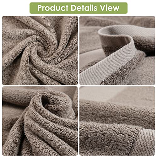 Canfoison Bamboo Bath Sheet For Body, 1 Pack Walnut Extra Large Bath Sheet Towel For Adult Kids Baby Luxury Super Soft Highly Absorbent Oversized Bathroom Towels 35" X 70" #TOP2