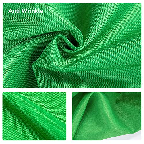 ZUANYUKO Tela verde de fundo de tela de 2,1 x 3,0 m, musselina espessa verde chromakey para YouTube
