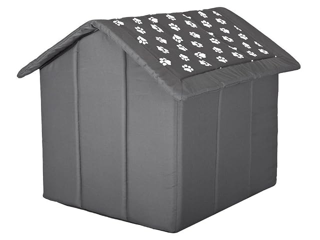 Foto 3 de 6 de Hobbydog Doggy R3 BUDSWL4 - Caseta para Perros R3 52 x 46 cm, Color Gris con Patas, M, Gris…