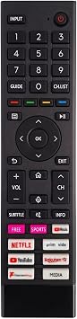 FOXRMT ERF3A80 Replacement Hisense Remote Control Fit for Hisense 4K UHD TV - No Setup Required