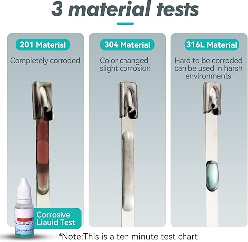 Miniatura 3 de 1000 bridas de metal de acero inoxidable 304 de 11.8 pulgadas, 250 libras, 11.811 in, envoltura de escape resistente, encuadernación multiusos para