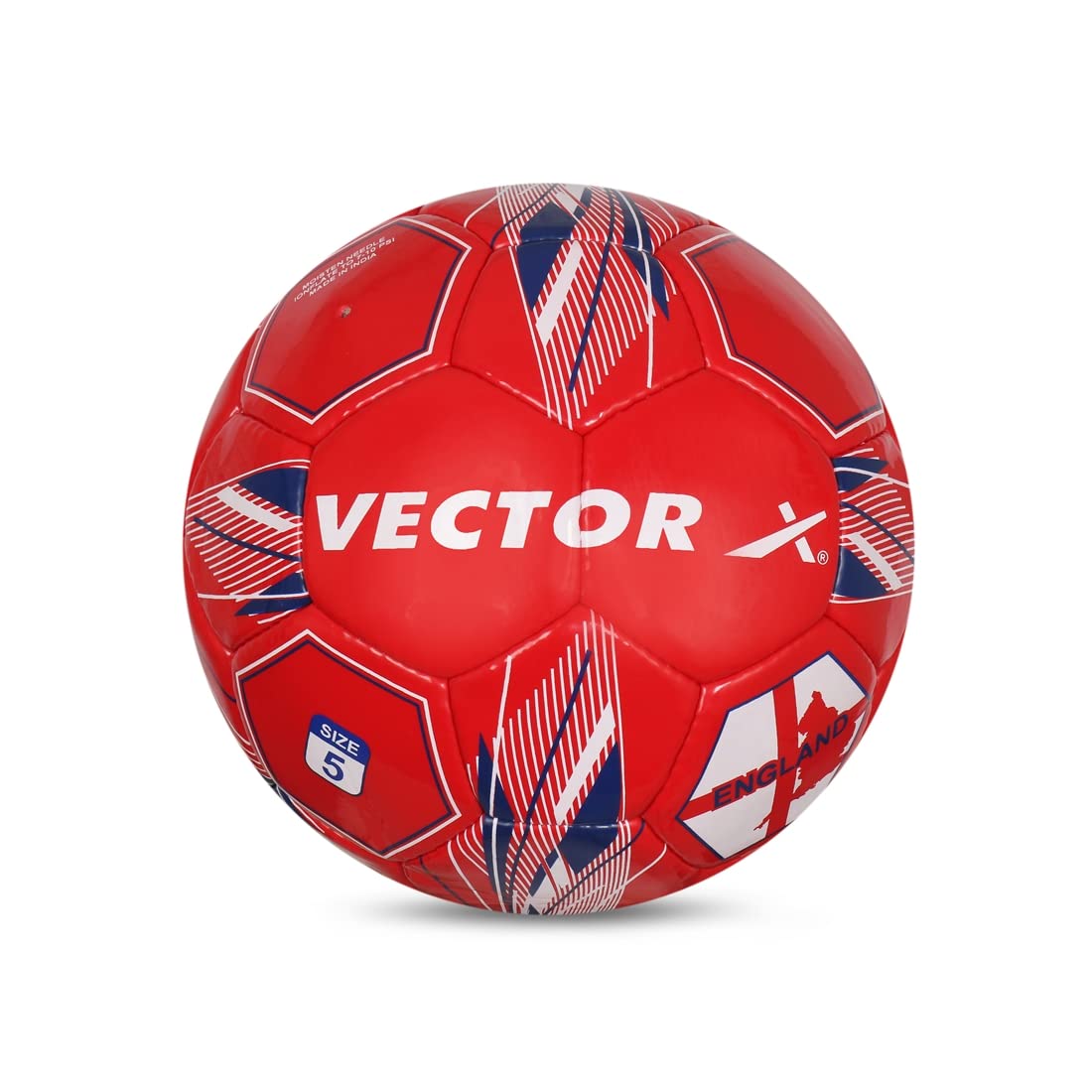 Vector X Country Colour Football England PVC Hand Stitched Football 32 Panels Practice Ball Low Water Uptake Foot Ball Red Blue White Size : 5 (B088NNB1LV) Amazon Price History, Amazon Price Tracker