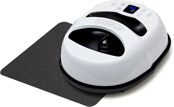NEWBULIG Heat Press Machine for T Shirts, Iron Heat Press 9.06"x11.81", Heating Transfer Machines, Easy & Portable, 450F for T-Shirts, Hats, Bags, Pillows with Safety Base & Auto Shut-Off