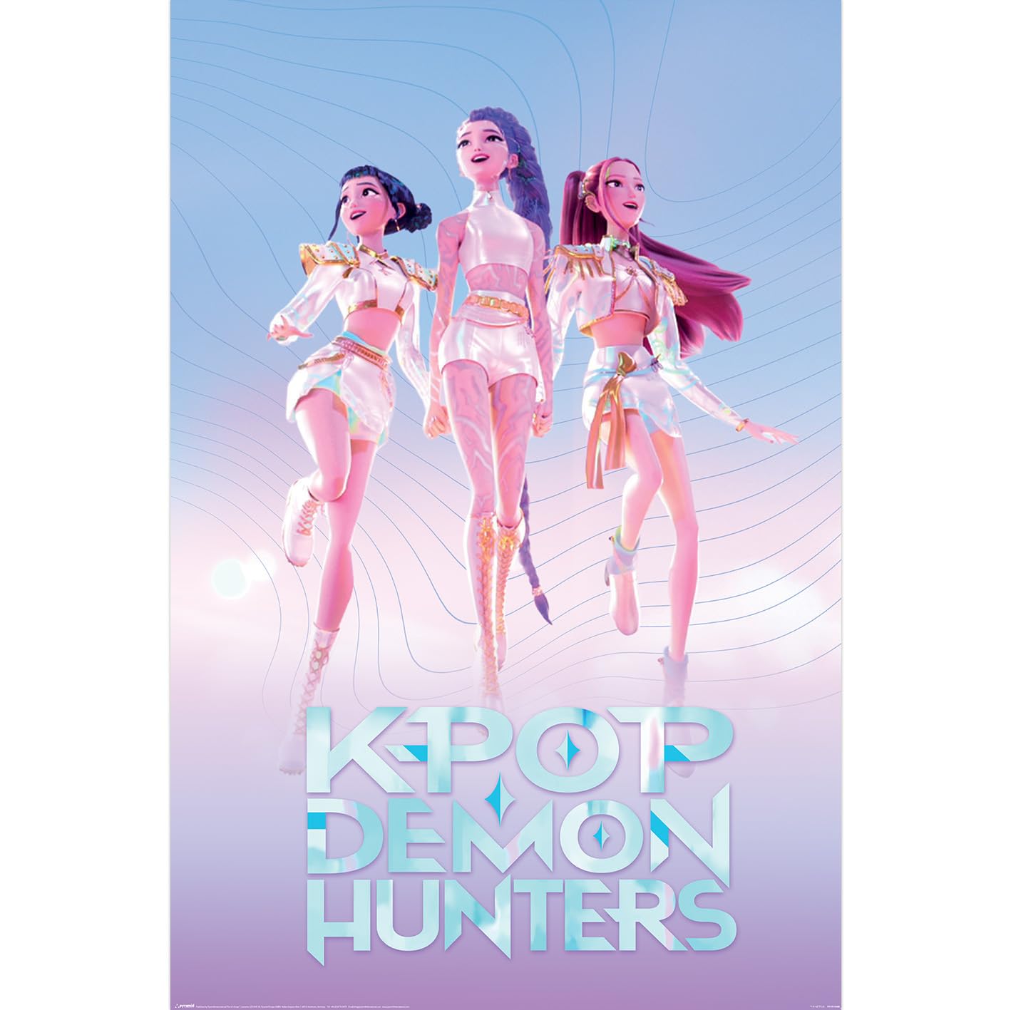 Pyramid International K-POP DEMON HUNTERS (HUNTRIX) MAXI POSTER 90cm x 60cm Maxi Poster – Unframed K-Pop Wall Art Poster for Home, Bedroom, or Studio, Vibrant Colors