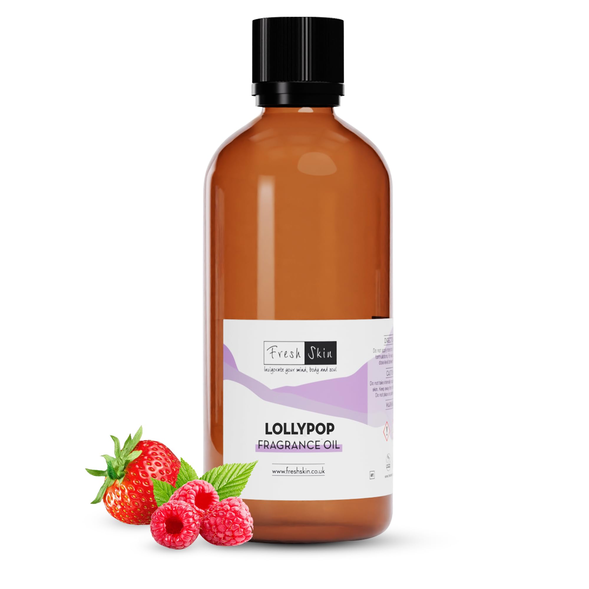 Freshskin Beauty LTD | Lollypop Fragrance Oil 100ml - Candles, Bath Bombs, Soap Making, Reed Diffusers & Wax Melts - Cosmetic Grade - Vegan Friendly - A Rich, Complex, & Long Lasting Scent!