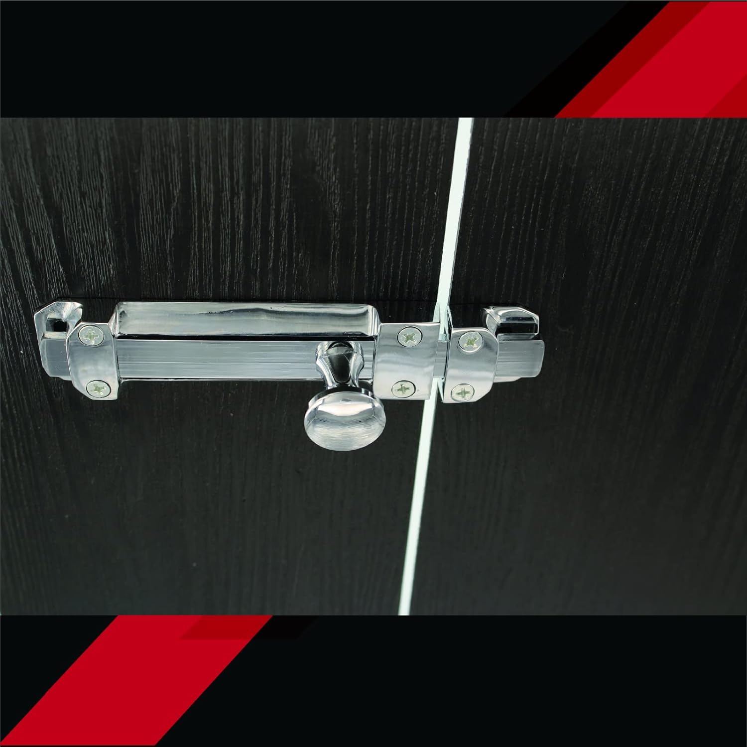BT001 Brass Bright Chrome 4 Inch Sliding Door Latch Barrel Bolt Cabinet Lock/Pestillo de puerta corrediza de 4 pulgadas de cromo brillante de latón macizo