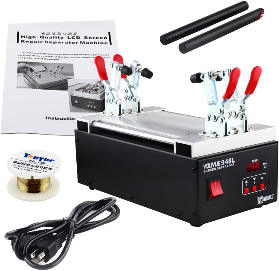 New LCD Separator Machine Hot Plate to Screen Glass Repair for iPhone Galaxy HTC Samsung Galaxy S2 S3 S4 etc Cell Phone LED Glass(SI948L),.