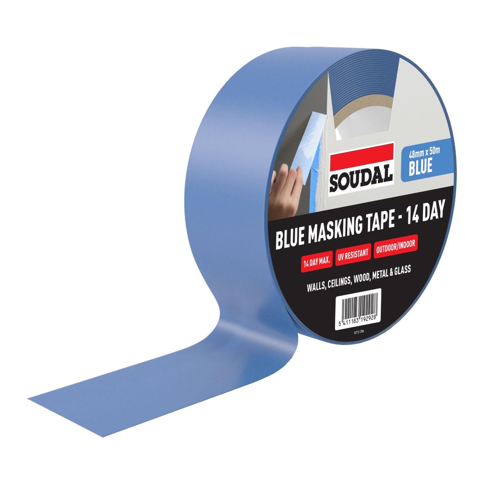 Soudal Blue 14-Day Masking Tape (6 Pack) - 48mm